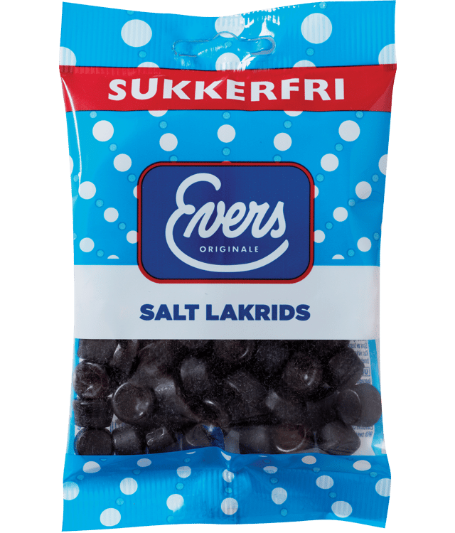 Evers sukkerfri salt lakrids